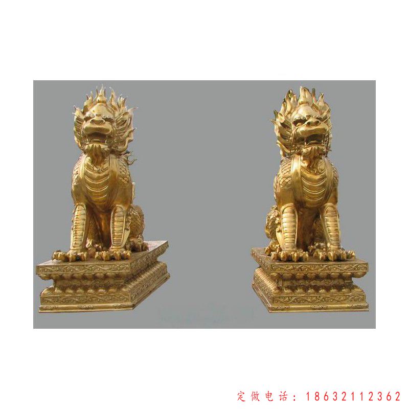 麒麟城市动物标志铜雕（1）
