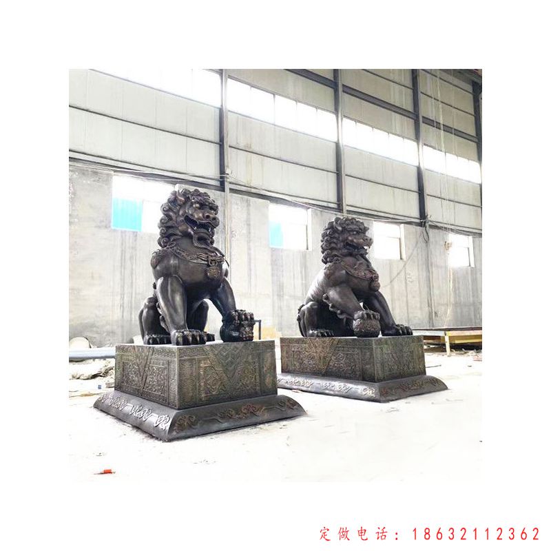 辟邪狮子城市动物景观铜雕（1）