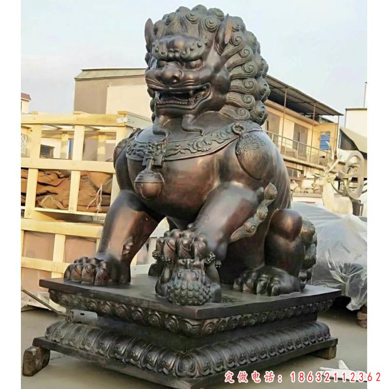 户外狮子动物景观铜雕（1）