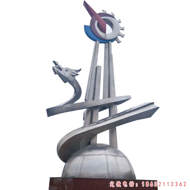 不锈钢企业齿轮标志雕塑 （1）