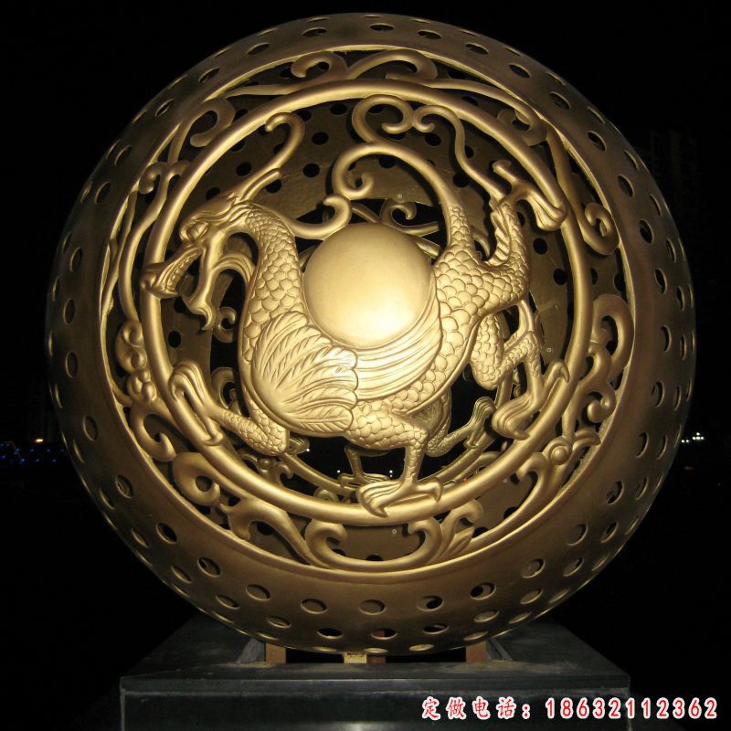 不锈钢球形雕塑 (21)
