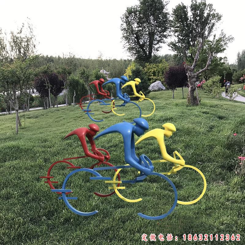 不锈钢公园自行车景观雕塑（1）