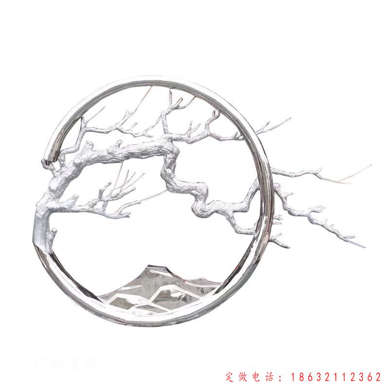不锈钢树枝雕塑 (4)