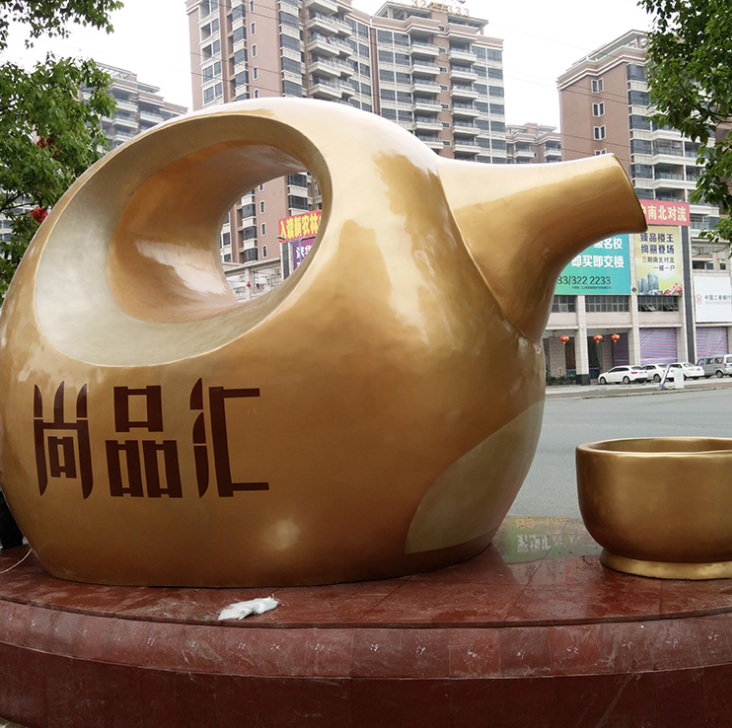 不锈钢天壶雕塑 (1)
