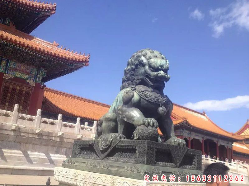 北京狮子铜雕，青铜狮子雕塑