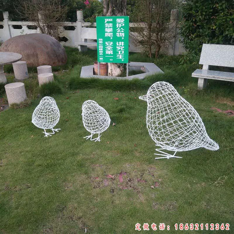不锈钢小鸟标志动物文化雕塑 （1）