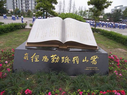 不锈钢校园景观雕塑 (162)