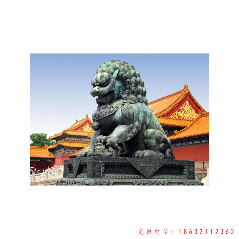 青铜狮子城市动物铜雕（1）