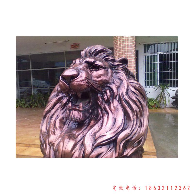 西洋狮城市动物标志铜雕（1）
