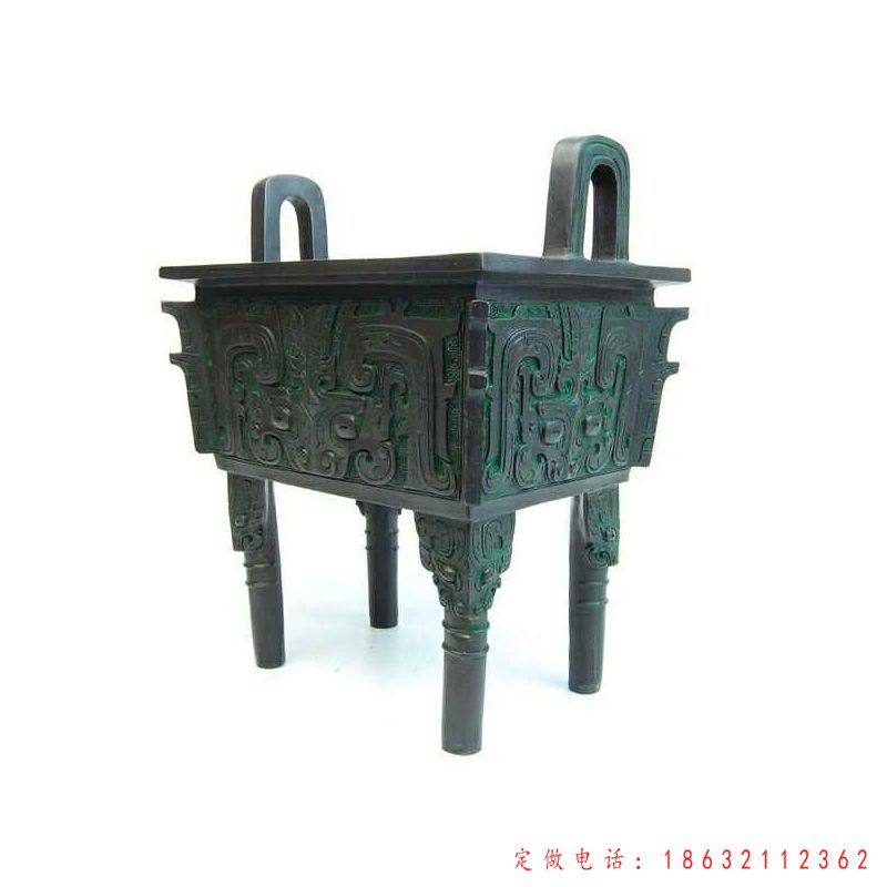 四足青鼎广场景观铜雕（1）