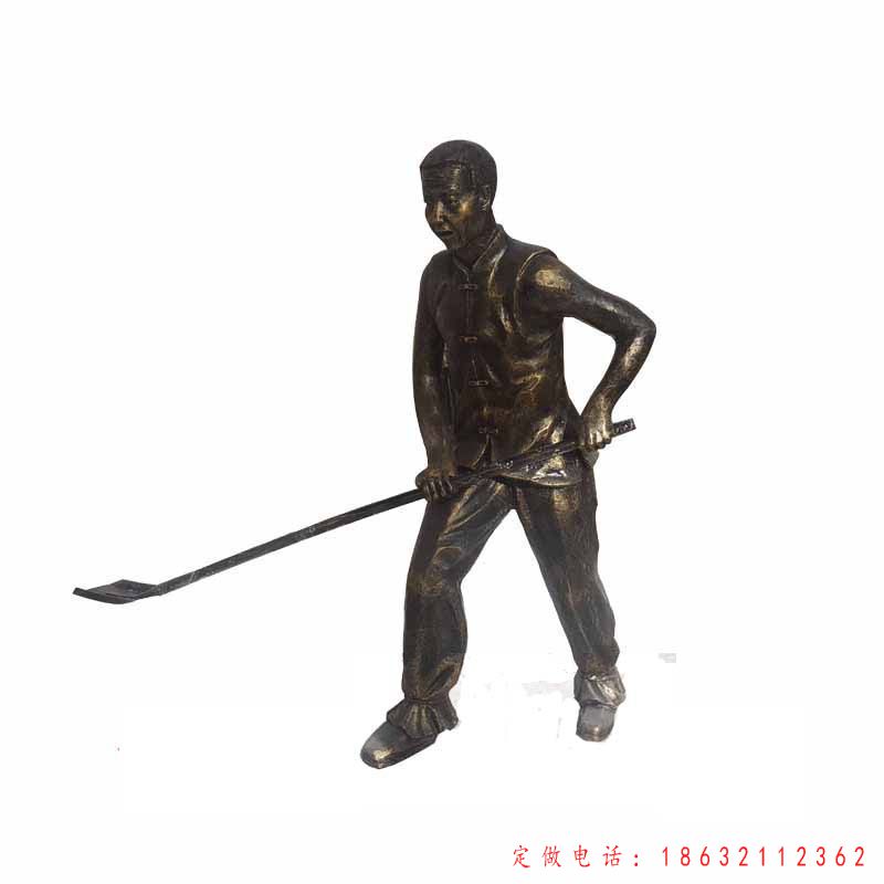 播种插秧人物铜雕 (34)