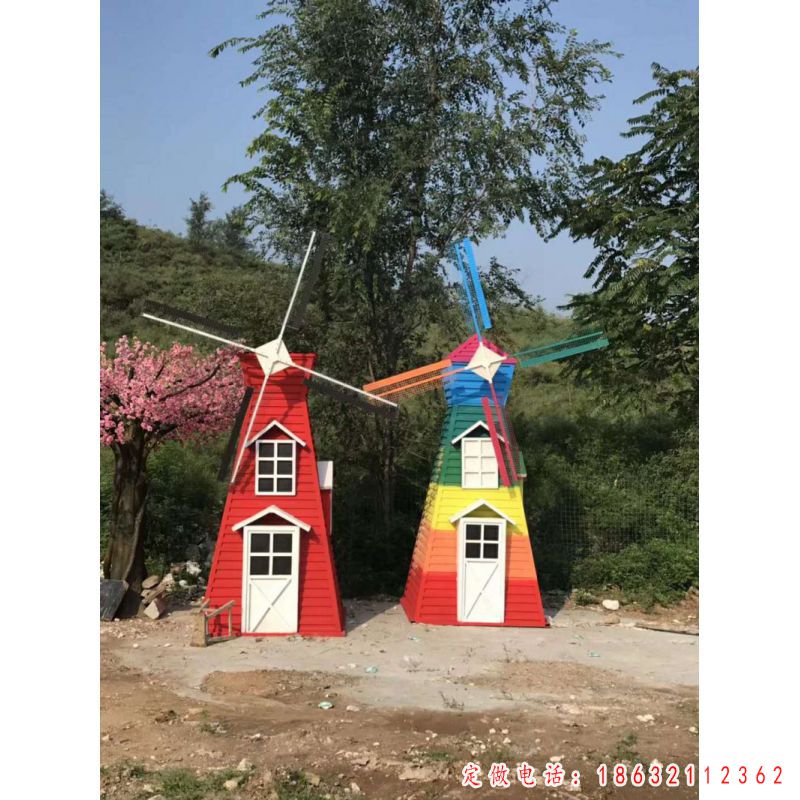 不锈钢公园风车景观雕塑（1）