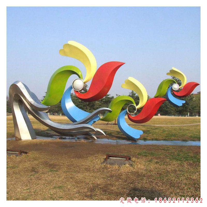 不锈钢广场风车景观雕塑 （1）
