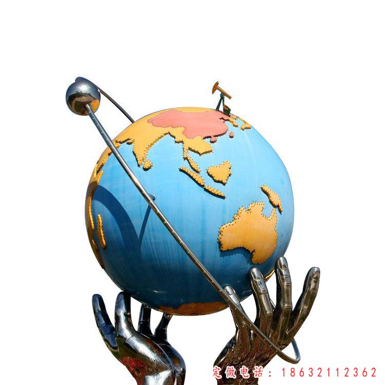不锈钢地球仪景观雕塑 (22)