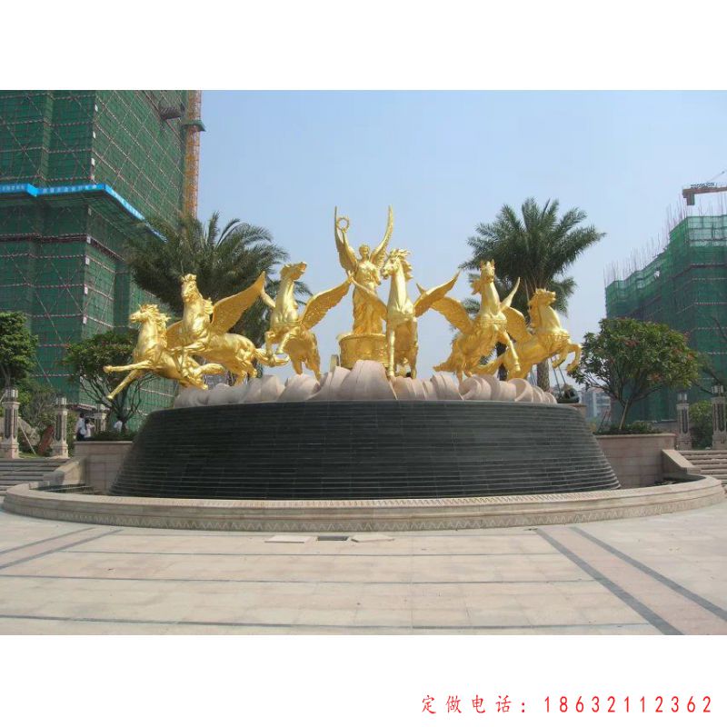 阿波罗战车庭院标志铜雕 （1）