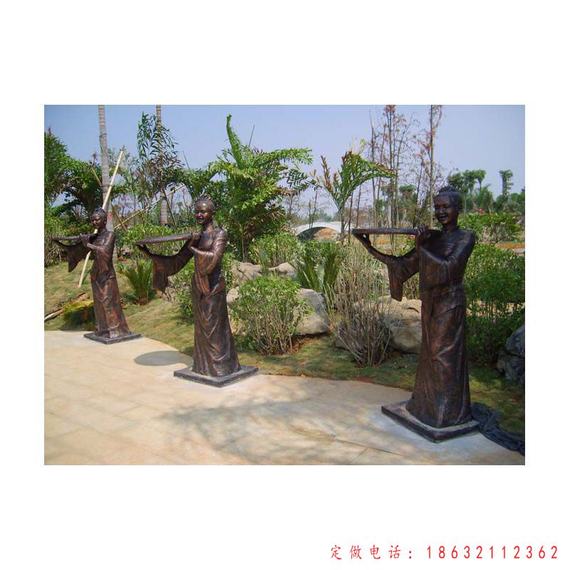公园晾茶小品景观铜雕（1）