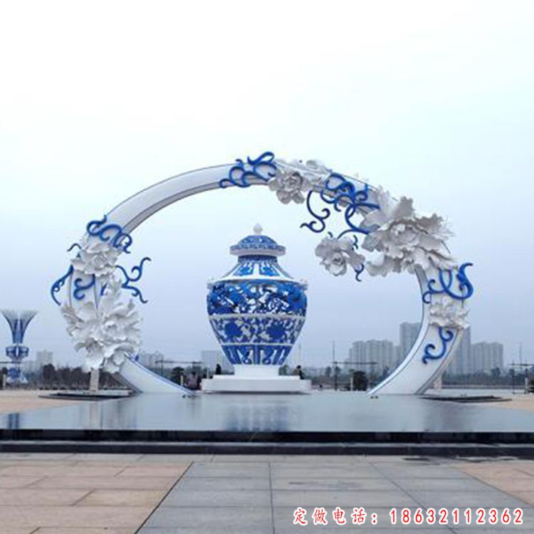不锈钢广场雕塑 (40)