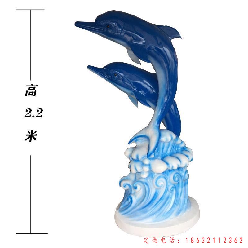 不锈钢企业海豚动物雕塑 （1）