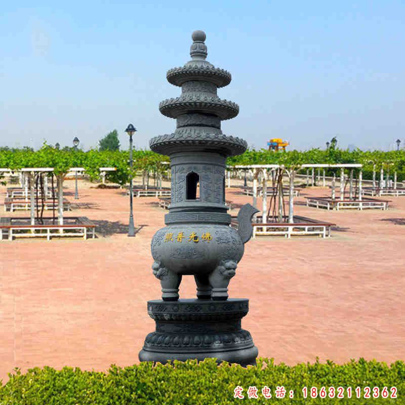 塔炉铜雕，寺庙铜雕香炉