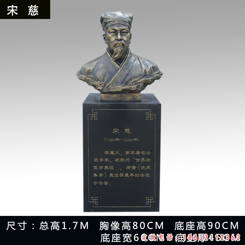宋慈铜雕 (2)