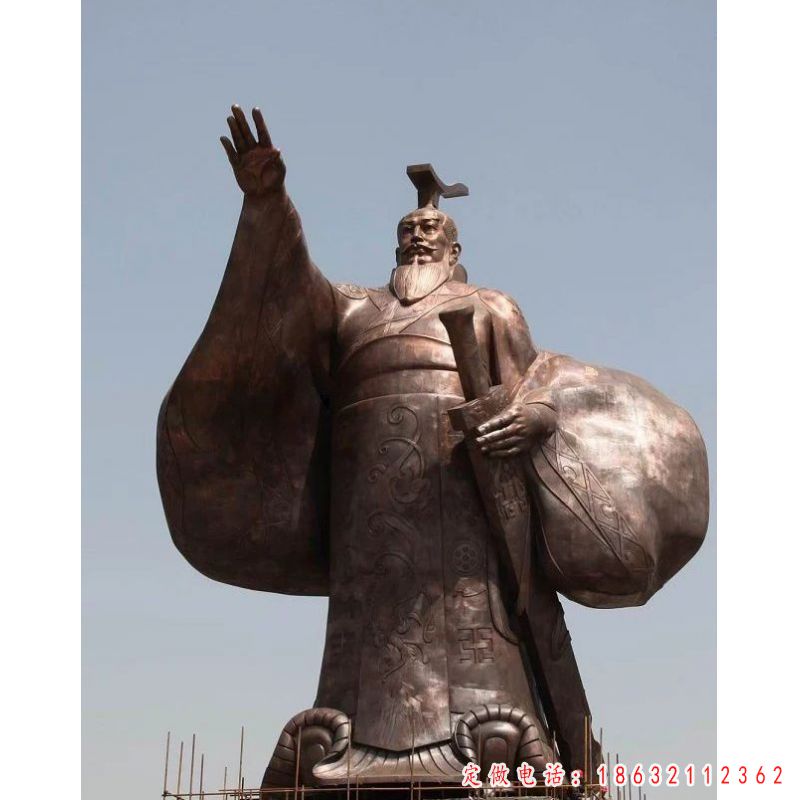 汉武帝古代人物景观铜雕（1）