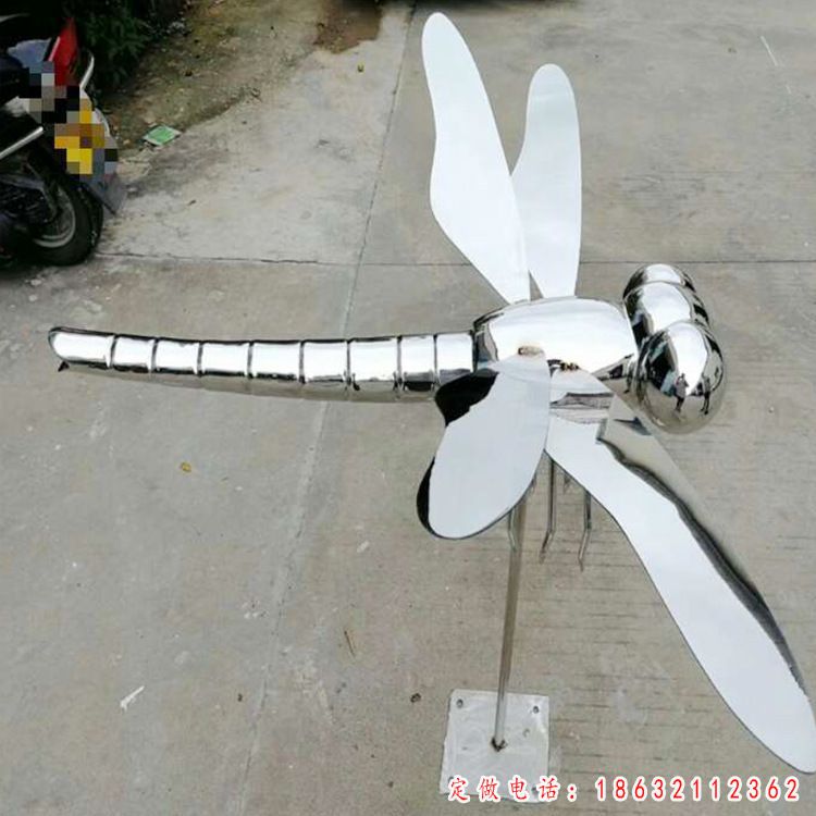 不锈钢蜻蜓雕塑 (1)