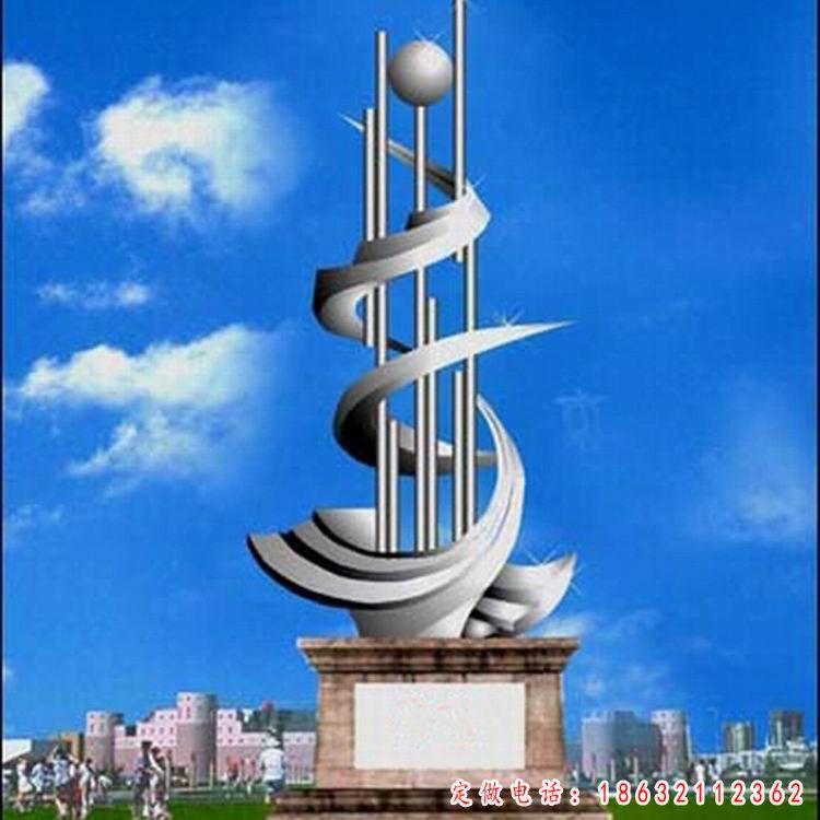 不锈钢校园雕塑 (30)