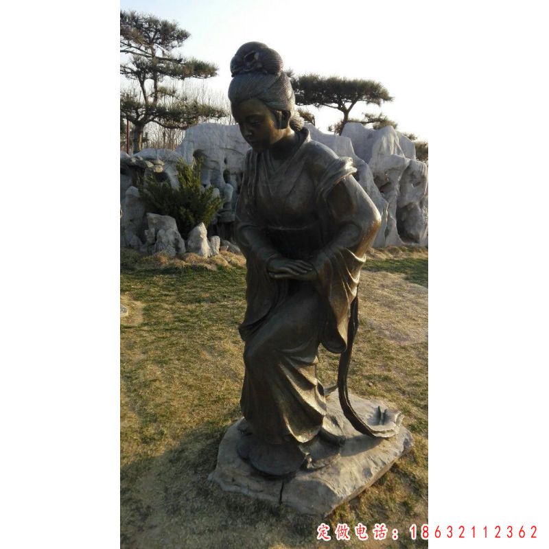 城市娘娘行礼古代名人铜雕（1）