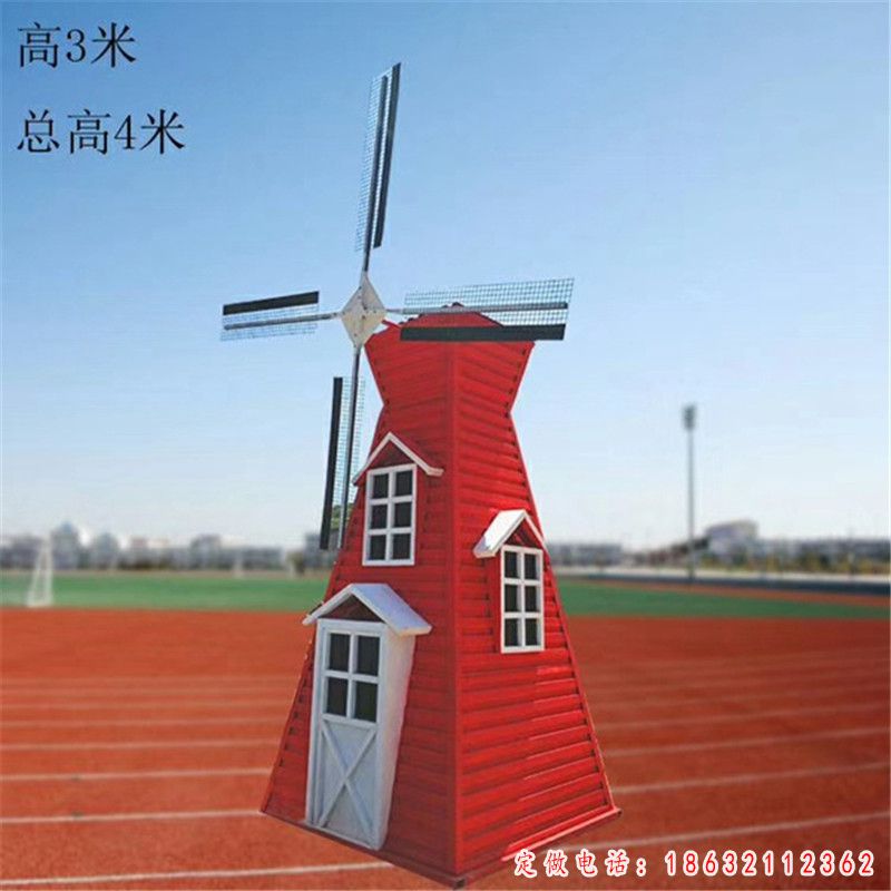 不锈钢风车景观雕塑 (1)