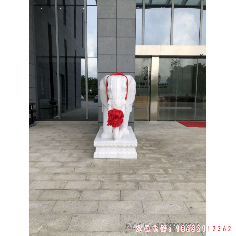 大象动物景观石雕（1）