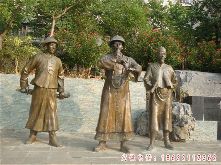 公园人物景观铜雕 (4)