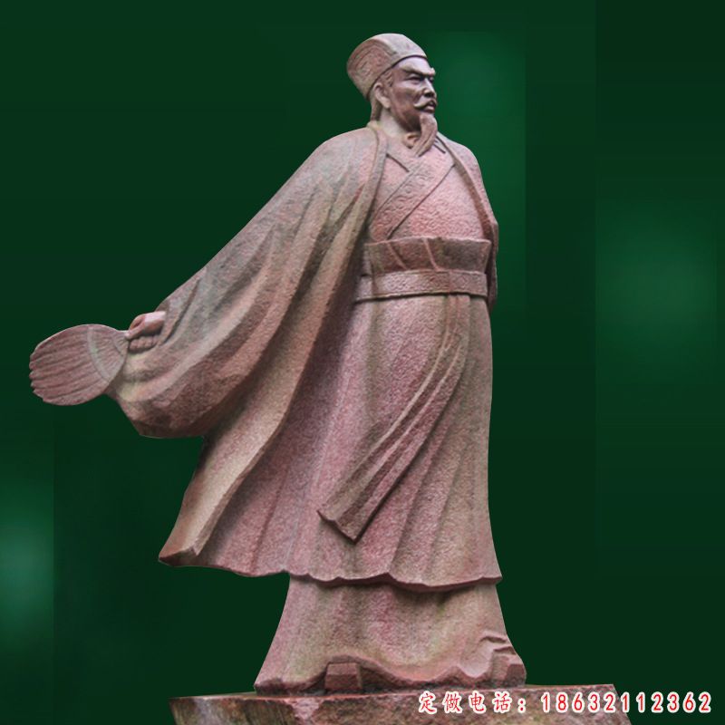 军事家诸葛亮人物铜雕（1）