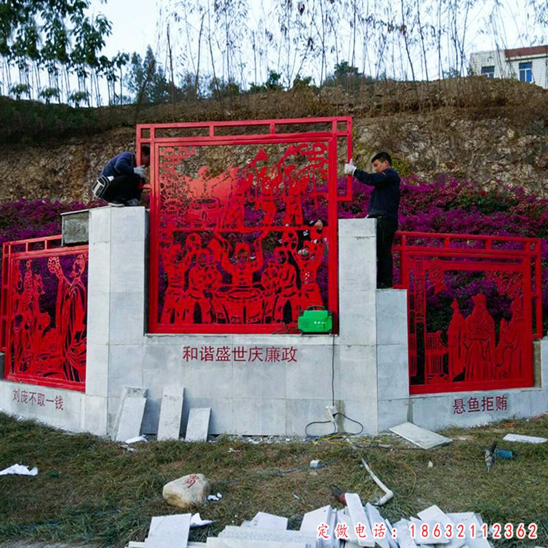 不锈钢党建雕塑 (5)