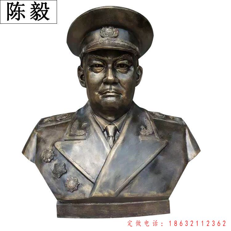 陈毅铜雕 (2)