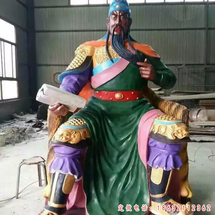 关羽人物铜雕 (7)