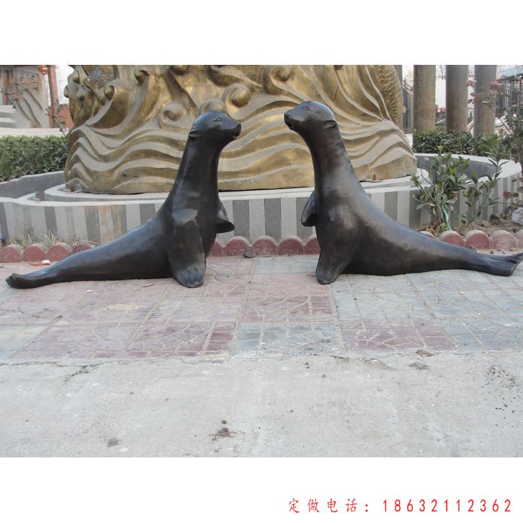 海豹铜雕