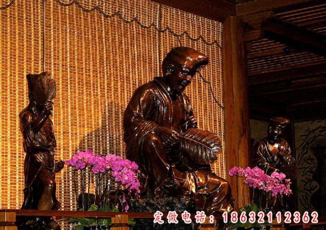 道济和尚铜雕，济公铜雕 (3)