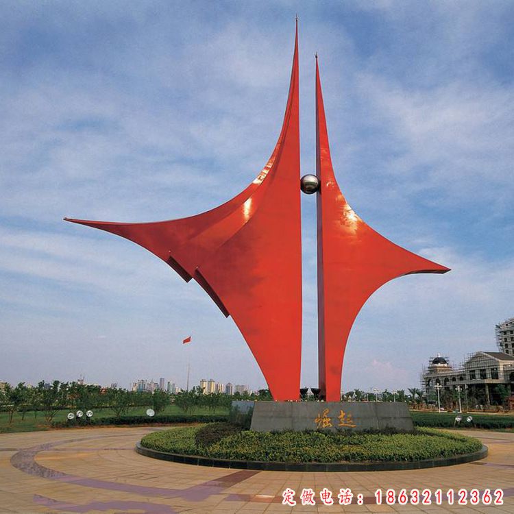 不锈钢党建雕塑 (6)