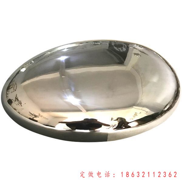 不锈钢鹅卵石雕塑 (4)