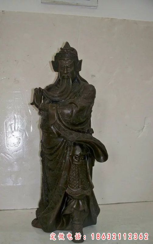 关羽人物铜雕 (24)