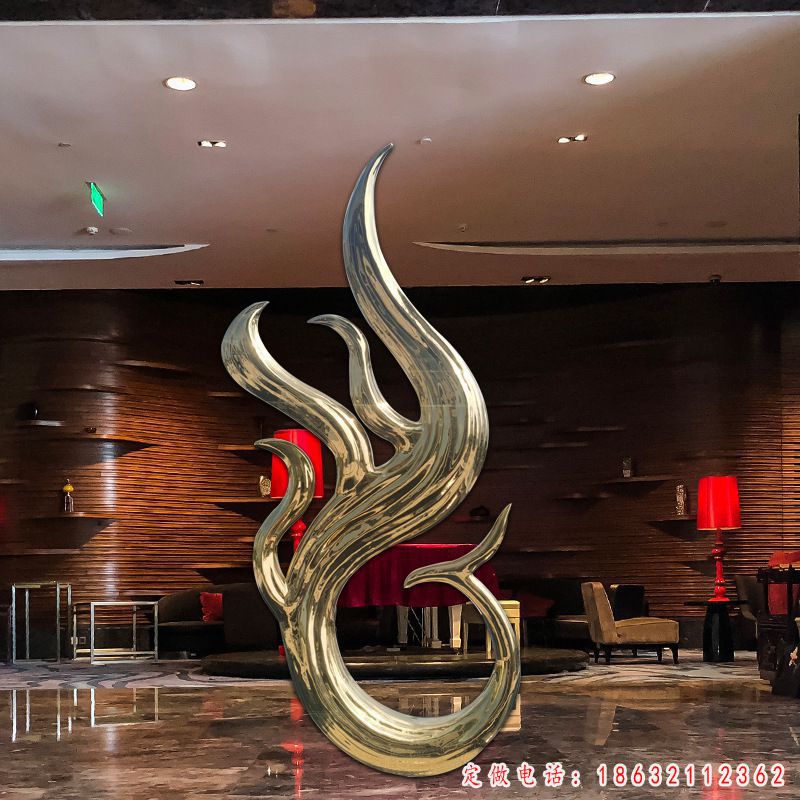 不锈钢凤凰雕塑 (37)