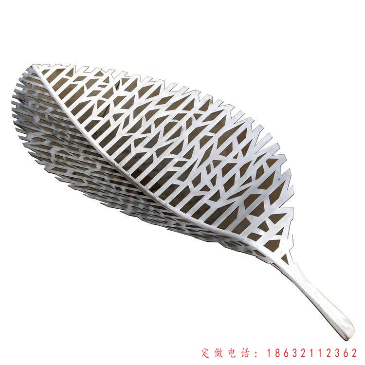 不锈钢树叶雕塑 (99)