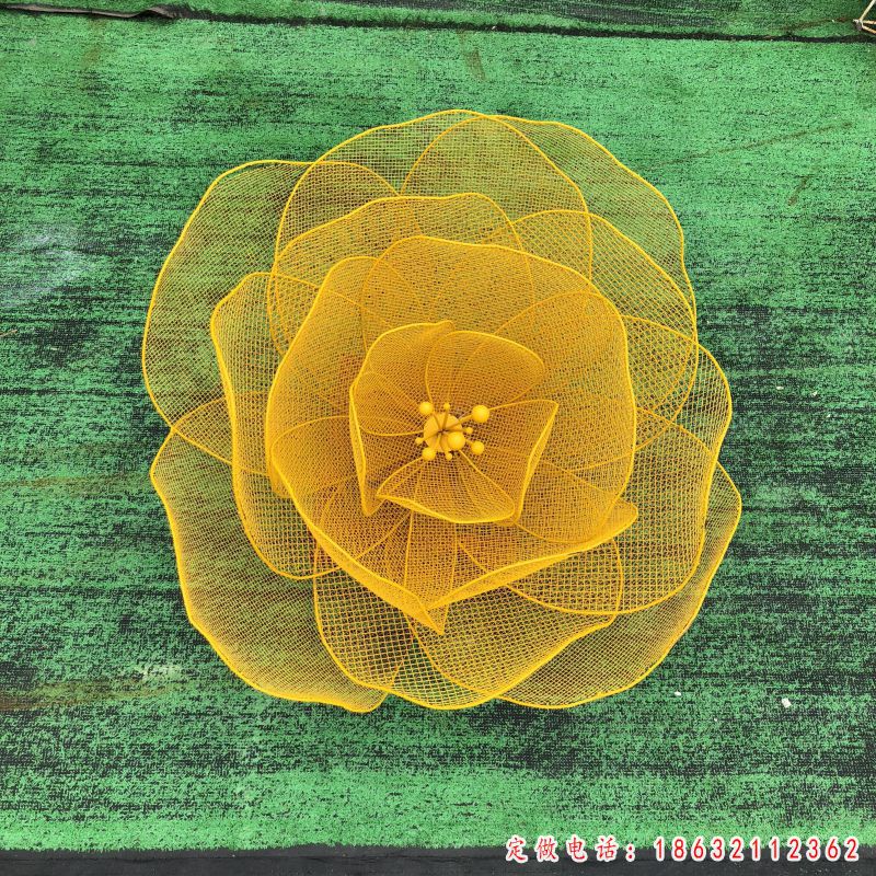 不锈钢鲜花雕塑 (2)