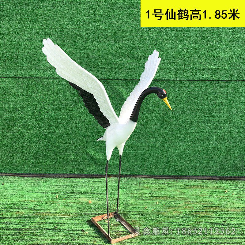 仙鹤动物铜雕 (84)