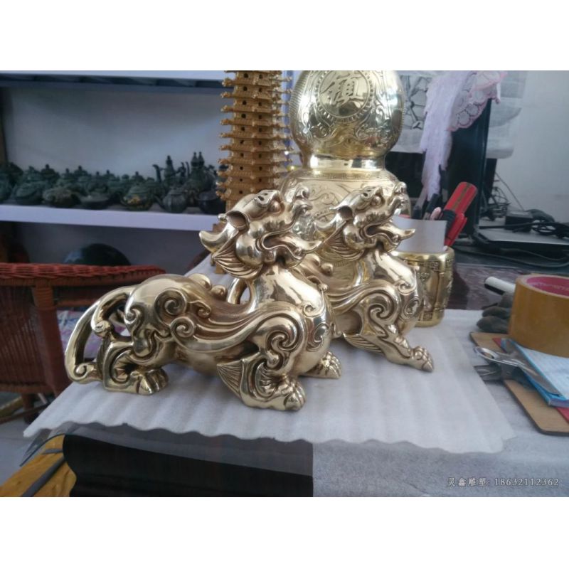 貔貅抽象景观铜雕（1）