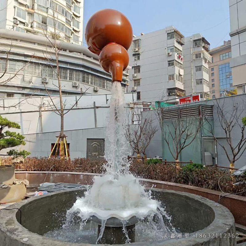 葫芦喷泉景观铜雕（1）