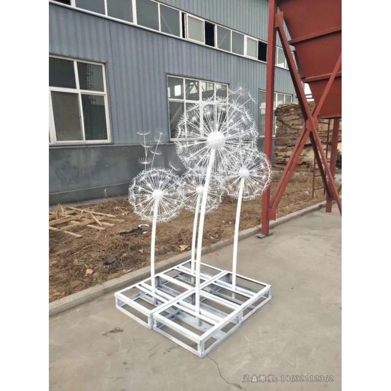 不锈钢蒲公英景观雕塑（1）