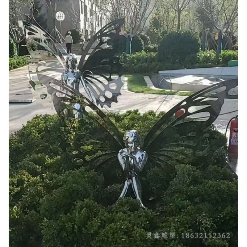 不锈钢抽象人物雕塑（1）